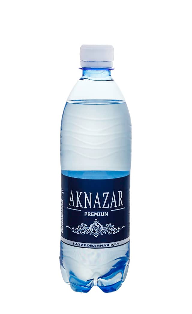Питьевая вода «AKNAZAR» 0,5л газированная Упаковка 12шт